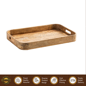 Bandeja Rectangular de Madera de Mango para Servir Alimentos, Diseño Atractivo, Excelente Calidad, Precio Directo de Fábrica, para Uso en Hoteles y Restaurantes - Product Image 2