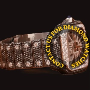 Montre Hip Hop de Qualité Export pour Hommes avec Grand Cadran, Lunette Sertie de Diamants et Design Urbain Tendance – Fournisseur Indien - Product Image 4