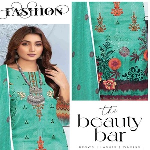 AF ชุดเดรสซาลวาร์สามชิ้นแฟชั่นสำหรับผู้หญิงชุดเดรสสไตล์อินเดียและปากีสถานสำหรับอินเดีย - Product Image 5