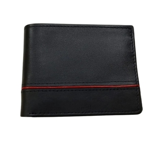 <b>Men's</b> <b>Leather</b> Bifold Wallet Stripe Design Multi Card Slots Cash Pocket Business Slim <b>Purse</b> Pocket Organizer Compact Gift Modern - Product Image 1