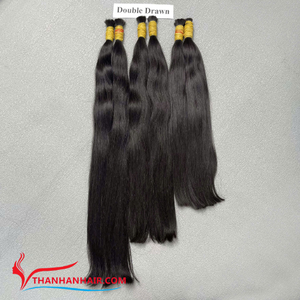 Super Vente Super Double Cheveux Bruts En Vrac À Décolorer La Plus Haute Couleur Blonde Extensions de Cheveux Vietnamiens De Luxe Prêt À Expédier - Product Image 3