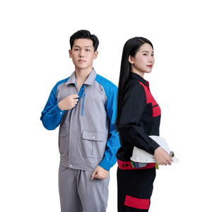 Prix usine – Vêtements de travail à manches longues personnalisés avec logo pour usine, ensembles uniformes pour soudeurs de chantier, faible MOQ/échantillon gratuit - Product Image 1