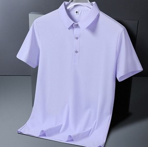 Nouveau style – Chemises décontractées roses à manches courtes pour femmes et hommes – Hauts unisexes en tissu Oxford anti-plis – Vêtements de sport - Product Image 4