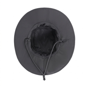 Adjustable Wide Brim Bucket <b>Hat</b> Nylon Mesh Unisex Outdoor Casual Solid Color Adult Spring <b>Summer</b> - Product Image 4