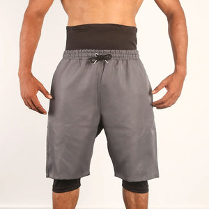 Premium Quality Custom Athletic Style Men Awrah Shorts With Elastic Waist Long Length And Functional Side Pockets - Product Image 1