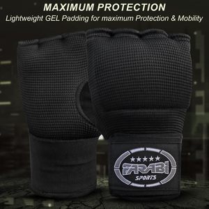 Gants d'entraînement Farabi personnalisés avec logo, vente en gros, bandages de boxe, MMA, Muay Thai, équipement d'arts martiaux, rembourrage en gel - Product Image 6