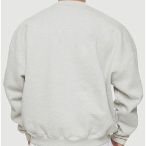 Blue Men Sweatshirt Casual Streetwear Pullover Relaxed Fit Fashion Top Custom USA Wholesale Apparel Trendy Everyday Wear Garment - Product Image 5