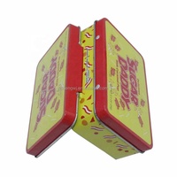 Boîte rectangulaire en métal pour valise de luxe en étain pour bonbons à la menthe emballage de chocolat