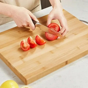 Hot Selling Bamboo Chopping <b>Board</b> Sustainable Kitchenware Elegant Fruit Carving Design Handmade for Modern Homes at Best Price - Product Image 3
