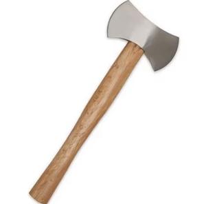 Handmade Hammer <b>Axe</b> Flat Backed High Stainless Steel Blade Ash Wood <b>Handle</b> 18 Inch Overall Length Leather Wrap Survival Use - Product Image 3