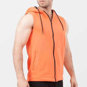 Mens <b>Sleeveless</b> Summer Lightweight Fitness <b>Hoodie</b> Modern Gym Workout Athletic Pullover Soft Breathable Active Sports Wear Custom - Product Image 5