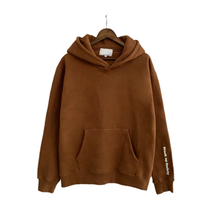 Sweat-shirt à capuche pour homme, couleurs personnalisées, coupe classique, 100% coton, tissu molletonné, poche unie, logo sur la manche gauche, vêtements décontractés d'hiver - Product Image 1
