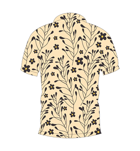 เสื้อโปโลผู้ชายสีเบจพิมพ์ลายดอกไม้ฤดูร้อนแขนสั้นลำลองคอปกติดกระดุมเสื้อยืดน้ำหนักเบาระบายอากาศได้ - Product Image 5