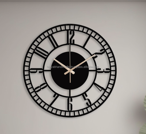 Horloge murale en métal de haute qualité, taille personnalisée, meilleure qualité, horloge murale en fer d'Inde - Product Image 3