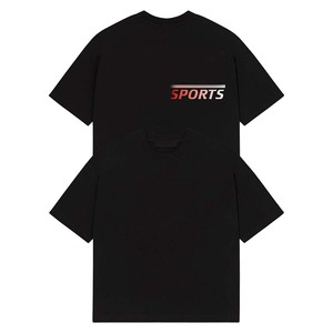 T-shirt pour homme 100% coton, coupe ample, imprimé, surdimensionné, jersey de coton GSM, t-shirt noir, logo en transfert thermique, style premium - Product Image 1