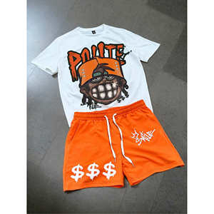 Conjuntos de Camisetas Unisex de Poliéster Ecológicas de Secado Rápido y Transpirables de Corte Holgado al por Mayor – Moda de Tendencia Caliente a Bajo Costo para Revendedores - Product Image 4