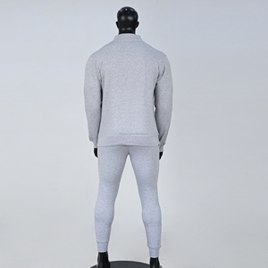 Ensemble de survêtement sportif en polaire pour homme Kent Trading Company – Hiver, fermeture éclair, jogging, tenue décontractée, motif uni, coton respirant - Product Image 6