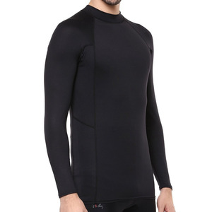 Maillot de bain anti-UV à manches courtes pour homme, respirant, extensible, haut de sport, t-shirt de compression pour la gym - Product Image 2