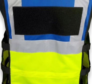 Veste de sécurité en polyester durable en gros, fermeture éclair réglable, réfléchissante, LED clignotante, conforme aux normes ANSI/EN ISO Classe 2, logo personnalisé, service OEM/ODM - Product Image 6