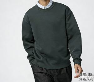Sweat-shirt unisexe 100% coton, coupe classique, col rond, couleur unie, respirant, léger, séchage rapide, hiver, poids lourd - Product Image 5