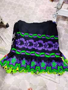 Falda con Volantes Bordada con Estampado Floral Personalizado, Falda Polinesia de las Islas del Pacífico para Mujer, Proveedor al por Mayor - Product Image 3