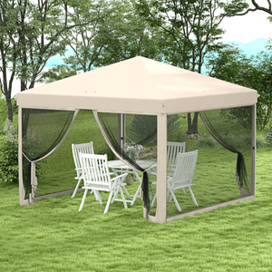Tenda per Feste a Doppio Strato Impermeabile con Pareti Laterali Personalizzabili, Pali in Alluminio e Tessuto in Poliestere per Grandi Eventi - Product Image 1