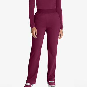 Pantalones de Trabajo para Mujer, de Alta Calidad, Diseño Personalizado, Cintura Elástica, Transpirables, Cómodos, Tela Oxford, Poliéster Elástico, para Hospital - Product Image 1