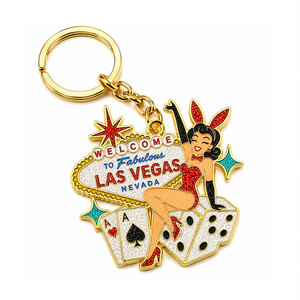Wholesale <b>Custom</b> Soft Enamel Glitter Keychain - Metal Zinc Alloy Sparkle Keyring for Tourist Souvenir Gift OEM Service - Product Image 5