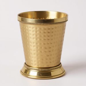Hammered Brass Mint Julep Cup Classic Vintage Style Cocktail Mug Handcrafted Solid Brass <b>Drinkware</b> for Bar Home Decor - Product Image 5