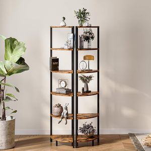 Metal Corner Planter Stand <b>Rustic</b> <b>Shelf</b> Rack Tri Fold Plant Holder Space Saving Storage Organizer for Home Office - Product Image 6