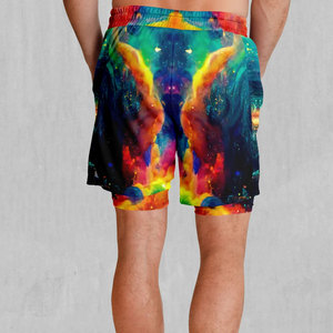 Shorts imprimés pour hommes, tendance du moment, design intégral, mélange de coton, coupe décontractée, pour l'été. - Product Image 2