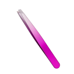 OEM Private Label Stainless Steel Slanted Eyebrow Tweezers Ingrown Hair Removal Precision Beauty <b>Tool</b> Custom - Product Image 1