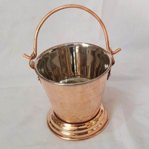Cubo enfriador de vino y champán de cobre martillado de lujo para mesas de comedor, decoración de bodas y suministros de hostelería para el hogar y hoteles - Product Image 4