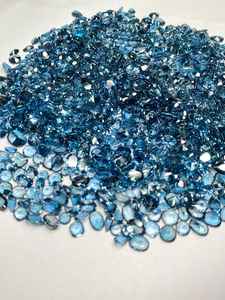 พลอยโทแพซสีน้ำเงินลอนดอนธรรมชาติแบบคละขนาด 6x8 มม. ถึง 12x16 มม. สำหรับทำเครื่องประดับ - Product Image 3