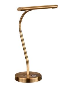 Lámpara de Mesa Clásica de Latón con Detalles Ornamentales, Iluminación Interior de Estilo Real - Product Image 6