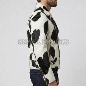 Premium Quality Finished Sheep Skin <b>Leather</b> Windproof Waterproof Eco-Friendly Breathable Hair on <b>Leather</b> <b>Jackets</b> - Product Image 5