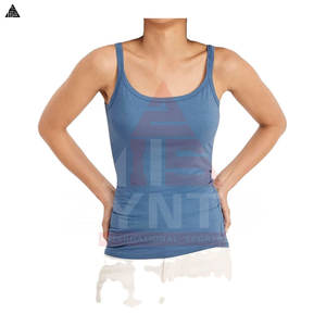 เสื้อครอปท็อปผู้หญิง เสื้อโยคะ สกรีนโลโก้ได้ เสื้อผ้าฝ้าย คอกว้าง ทรงหลวม ใส่เล่นกีฬา ออกกำลังกาย เสื้อกล้ามแขนกุดสำหรับผู้หญิง - Product Image 6