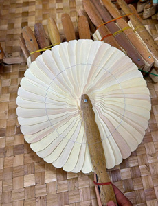 Natural Handmade Smooth Vietnam Coconut Fan for Elegant <b>Gift</b> <b>Hamper</b> Decoration Luxury Hotel - CARYLN - Product Image 6