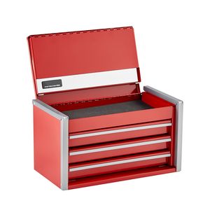 Cassetta Portautensili Portatile in Metallo da 8,6 Pollici, 3 Cassetti, Rivestimenti in EVA, Piedini in PP, Personalizzabile OEM - Product Image 6