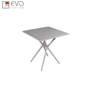 Modern Plastic <b>Folding</b> <b>Table</b> Set for Cafes Restaurants and Outdoor <b>Dining</b> Areas with Durable Space Saving Design - Product Image 2