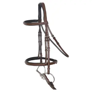 Brida de Cuero Resistente Diseñada para Jinete Profesional, Comodidad Duradera y Control Superior del Caballo - Product Image 1
