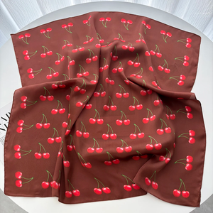 Pañuelo Cuadrado de Seda Personalizable de Moda para Mujer, Chal de Satén, Hiyab, Banda para el Cabello, Lujoso, 70*70cm, Agradable al Tacto, Cuatro Estaciones - Product Image 3