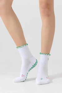 OEM ODM Custom Logo Cotton Pilates Grip <b>Socks</b> Yoga Embroidery Anti-Slip Grippy Non-slip Pilates <b>Socks</b> Ballet Thick With Logo - Product Image 2