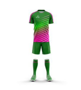 Diseño de Camiseta de Fútbol Fluorescente Verde Personalizada, Camisetas de Fútbol Sublimadas de Secado Rápido, Conjunto de Uniforme para Club o Equipo de Fútbol - Product Image 5