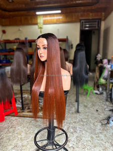 Pelucas marrones rectas de hueso de primera calidad para mujeres negras, cabello humano vietnamita largo, cabello crudo vietnamita de textura suave y natural - Product Image 3