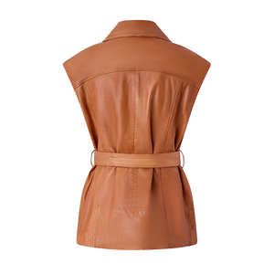 Chaleco de Cuero de Ante Premium para Mujer, Estilo Vaquero, Moda Occidental, Logotipo Personalizado, Precio de Fábrica, Venta al por Mayor - Product Image 3