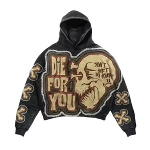 Sudaderas con Capucha y Cierre de Cremallera para Hombre, Transpirables, Térmicas, 100% Poliéster, 320g, Teñido Liso, para la Temporada de Invierno - Product Image 1