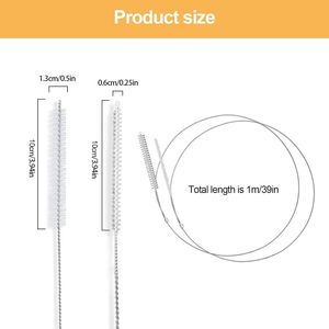 Spazzola per la pulizia di tubi extra lunga, detergente per cannucce e tubi sonda gastrica, confezione da 2 pezzi - Product Image 3