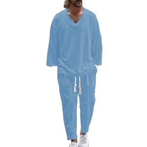 Fábrica Poliéster Jersey Logotipo personalizado Slim Fit Hombres 2 piezas Jogger Chándal Conjuntos Casual Cremallera 3M Reflectante Hombres Chándal Conjuntos - Product Image 1