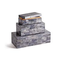 Boîtes de rangement pour bijoux en os sculpté, personnalisées avec logo, de luxe, professionnelles, les plus vendues, écologiques, pour salon